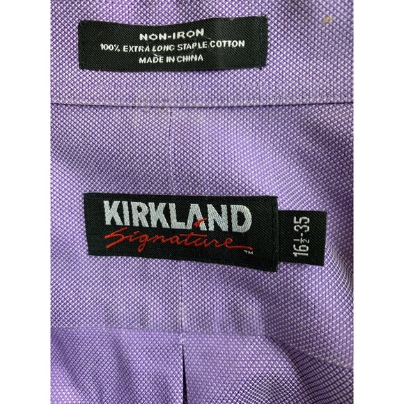 Lot Of Two Mens Dress Shirts 16.5 Neck 34/35 Sleeve Arrow & Kirkland EUC 8912 - Picture 3 of 11